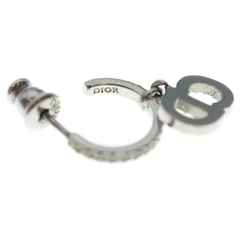 ★SOLD★ Dior Christian Clair D Lune Clair de Lune CD Logo Rhinestone Hoop - Picture 5 of 6